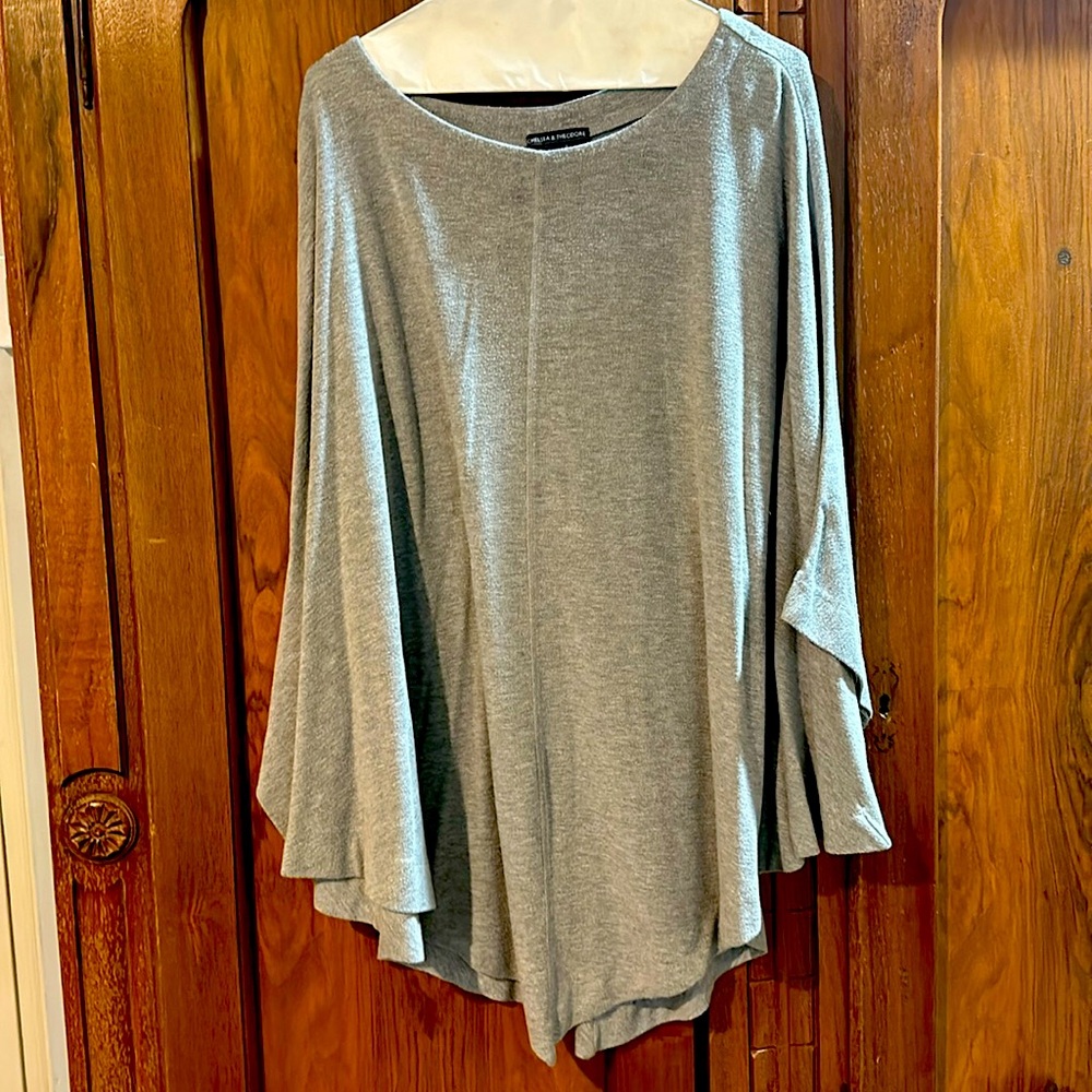 Grey cotton comfy tunic